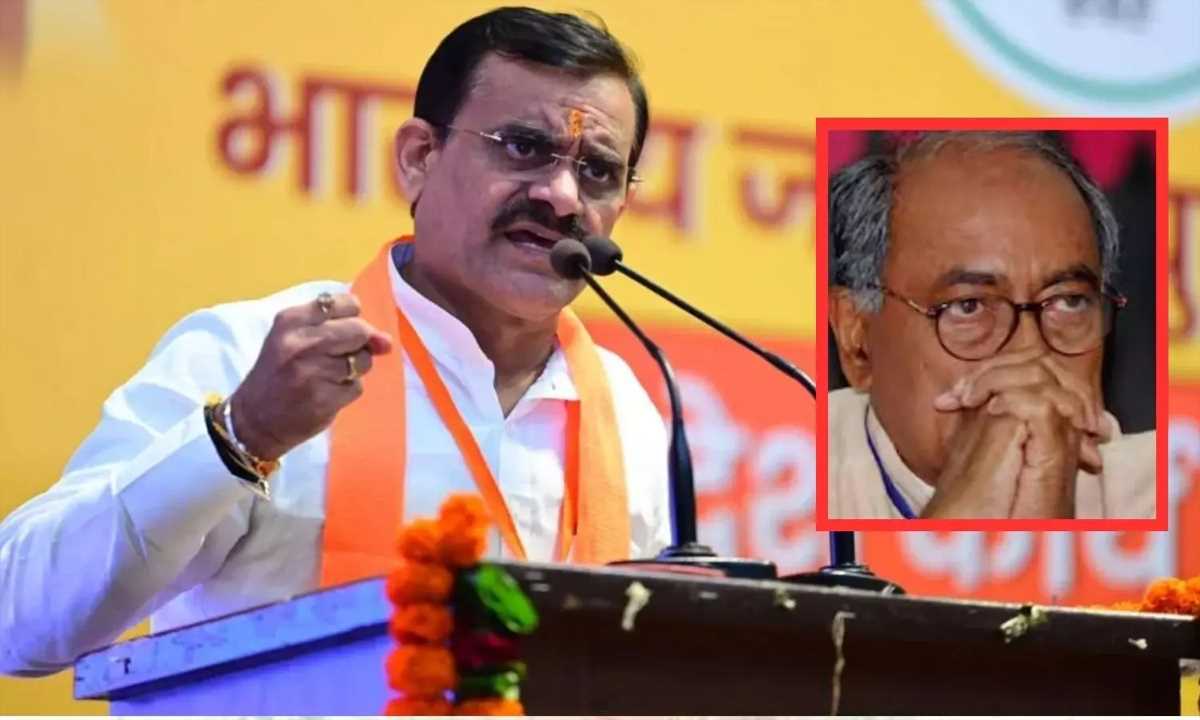 एसपी राहुल कुमार लोढ़ा को इनाम देने की वकालत करने वाले दिग्विजय सिंह पर बीजेपी नेता वी डी शर्मा ने कसा तंज